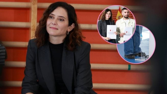 Isabel Díaz Ayuso sorprende con unas Dr. Martens de plataforma en un acto junto a Ilia Topuria
