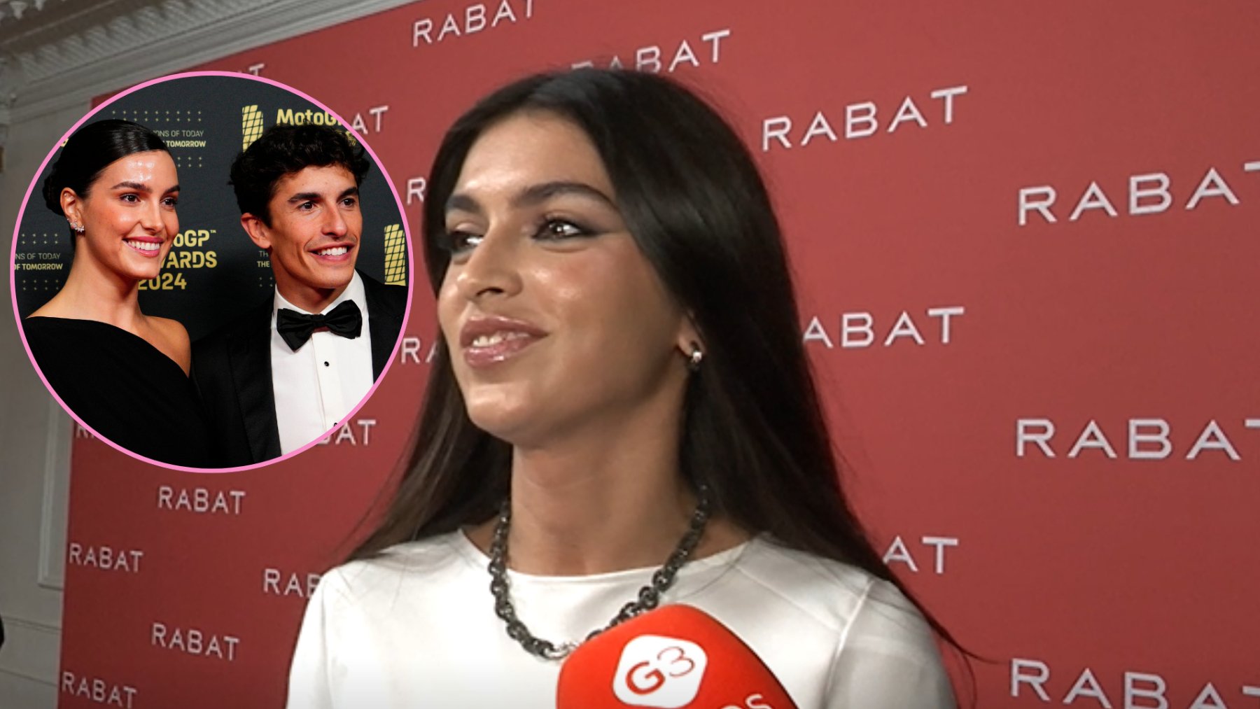 Gemma Pinto y Lucía Rivera, novia y ex de Márquez, coinciden en una fiesta: "No peleo por hombres"
