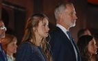 La princesa Leonor deslumbra con chaqueta metalizada y pantalón palazzo en Oviedo