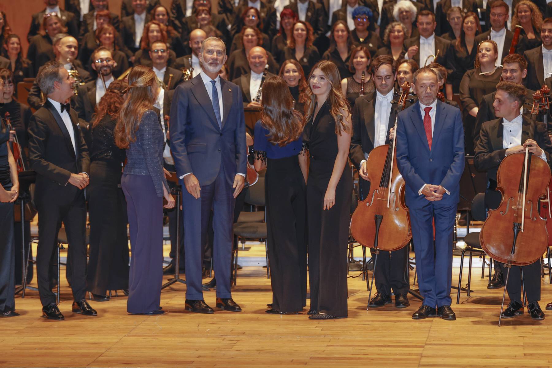 La Familia Real en Oviedo. (Foto: Gtres)