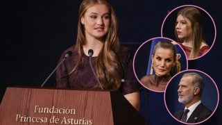 Montaje de la princesa Leonor, la Reina Letizia, el Rey Felipe VI y la infanta Sofía. (Fotos: Gtres)