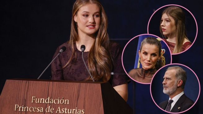 Montaje de la princesa Leonor, la Reina Letizia, el Rey Felipe VI y la infanta Sofía. (Fotos: Gtres)
