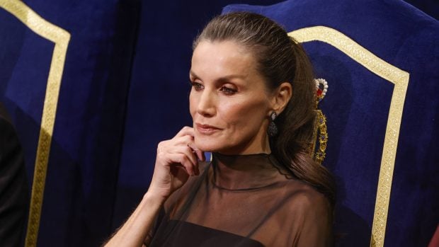 La Reina Letizia en los Premios Princesa de Asturias. (Foto: Gtres)