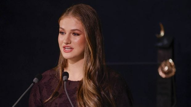 Doña Leonor en los Premios Princesa de Asturias. (Foto: Gtres)