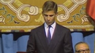 El Rey Felipe en Oviedo en 1988. (Foto: FPA)