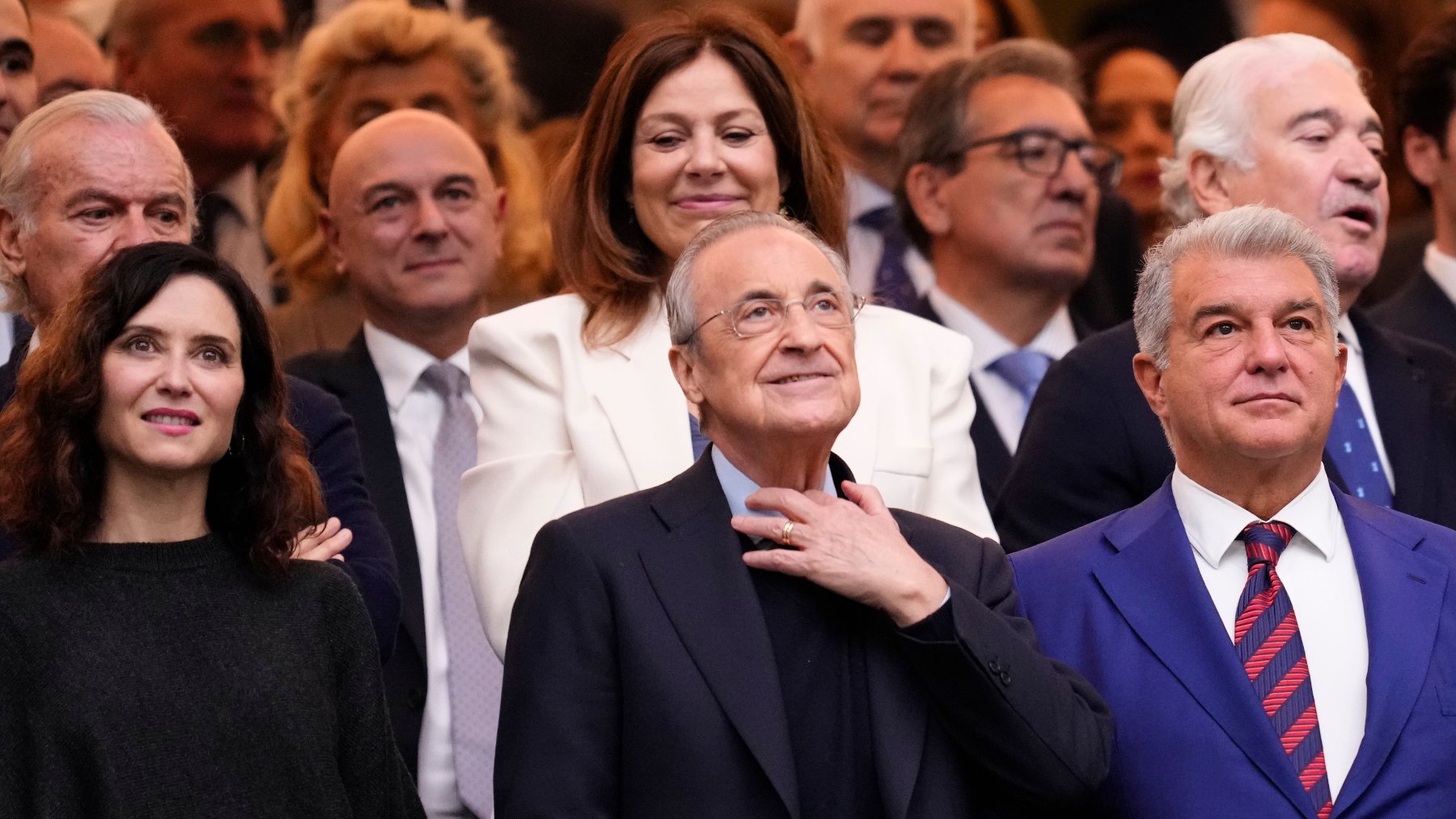 Nuria González, sitio de lujo en el Bernabéu en el aniversario de la muerte de Fefé