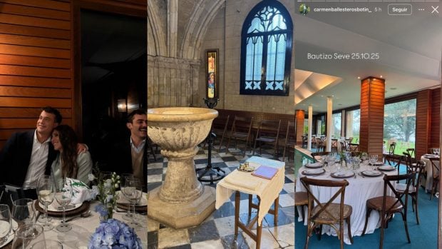 Así ha sido el bautizo del nieto del fallecido Severiano Ballesteros. (Fotos: Redes Sociales)