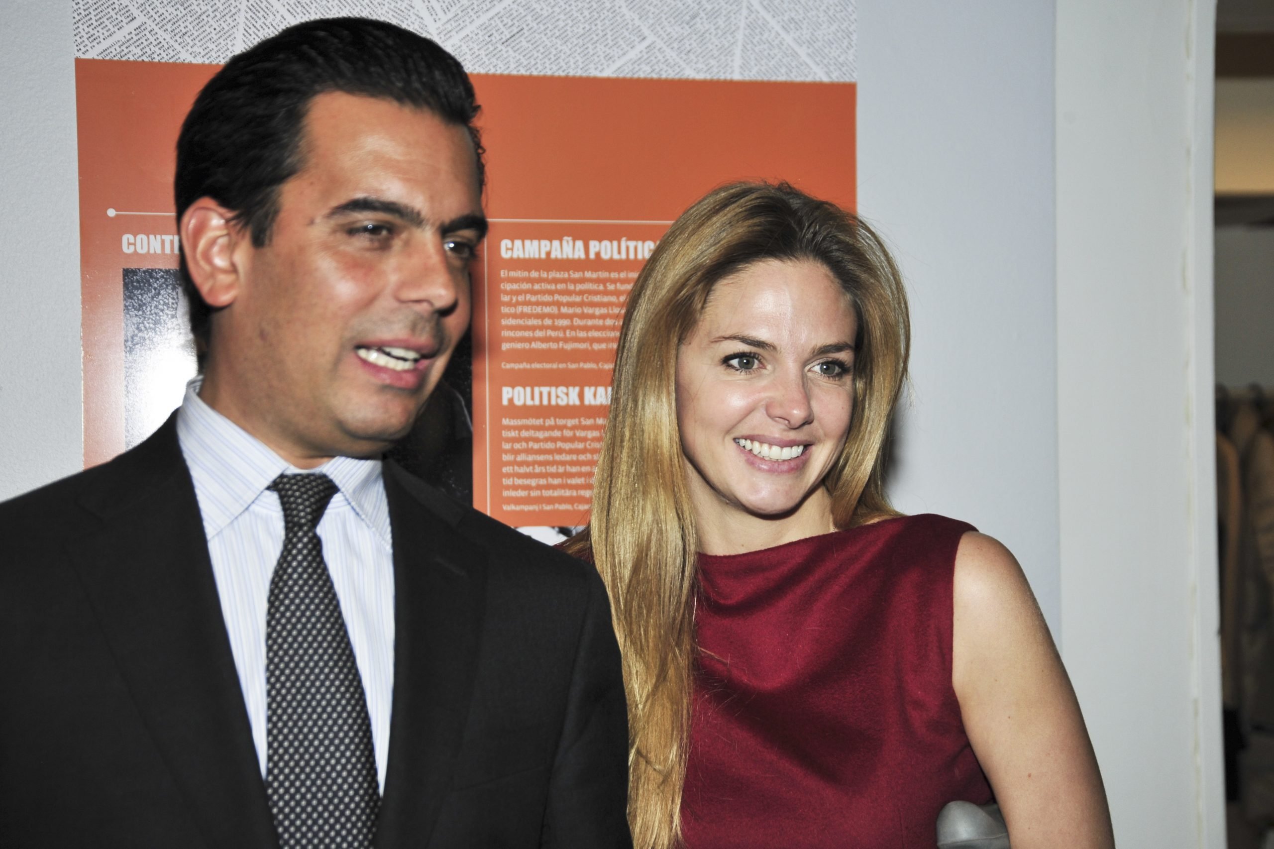 Genoveva Casanova y Gonzalo Vargas Llosa en Estocolmo. (Foto: Gtres)