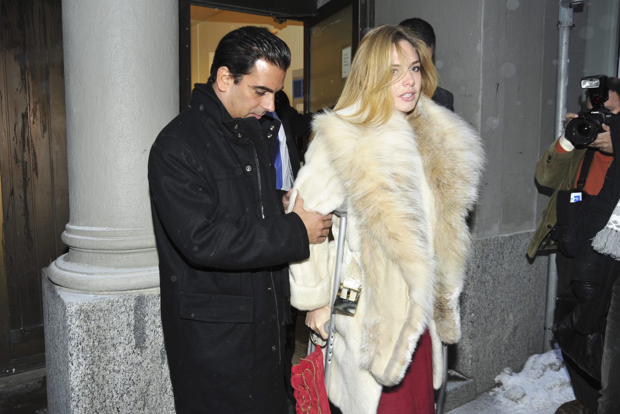 Genoveva Casanova y Gonzalo Vargas Llosa en Estocolmo. (Foto: Gtres)