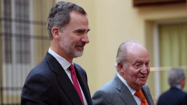 El rey Juan Carlos y Felipe VI. (Foto: Gtres)