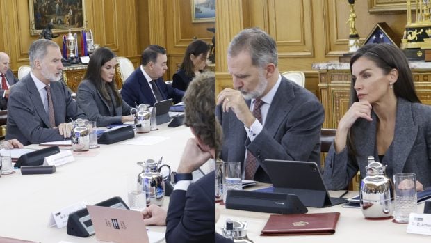 Letizia en la reunión con los delegados de la Fundación Princesa de Gerona. (Foto: Gtres)