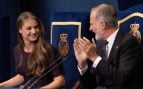 El Rey Felipe VI y la princesa Leonor en Oviedo. (Foto: Gtres)