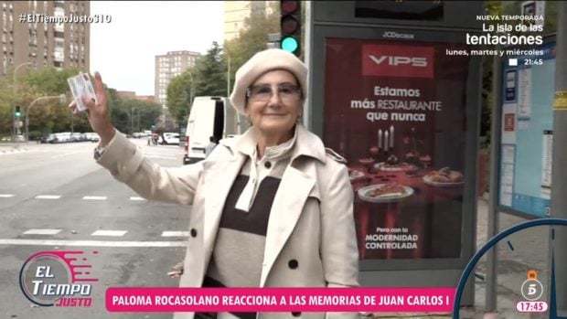 Captura de Paloma Rocasolano, madre de la Reina Letizia en 'El tiempo justo'