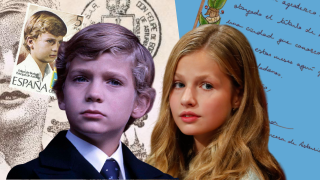 El Rey Felipe VI y la princesa Leonor en 1977 y 2014. (Foto: Gtres)