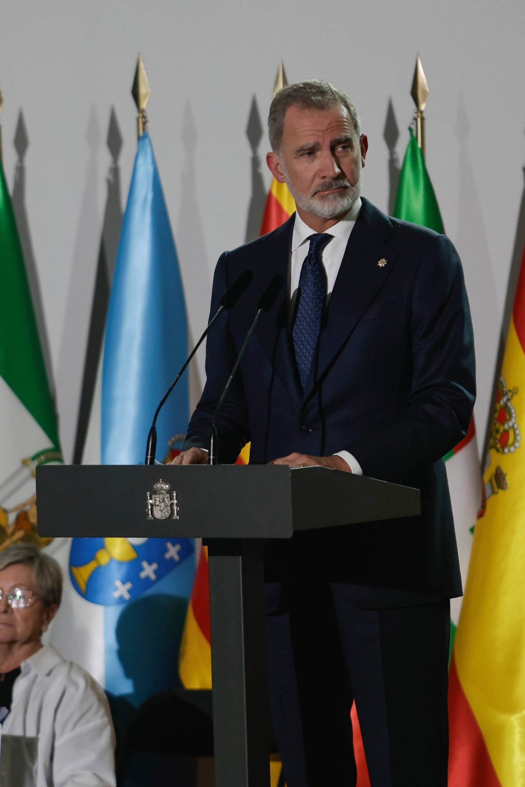 El Rey Felipe VI en un acto oficial en Valencia. (Foto: Gtres)