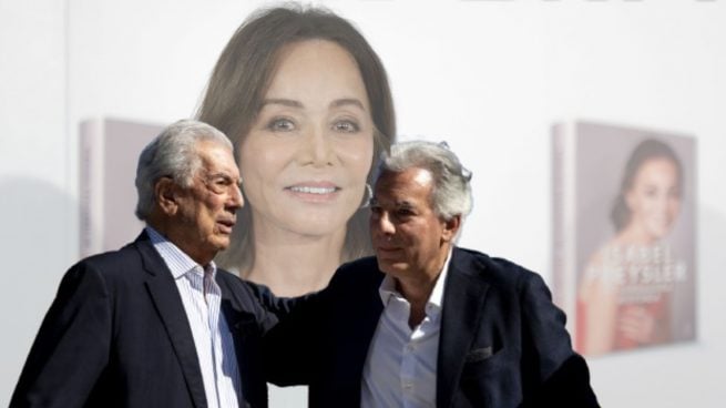 Montaje de Mario Vargas Llosa, su hijo Álvaro e Isabel Preysler. (Foto: Gtres)