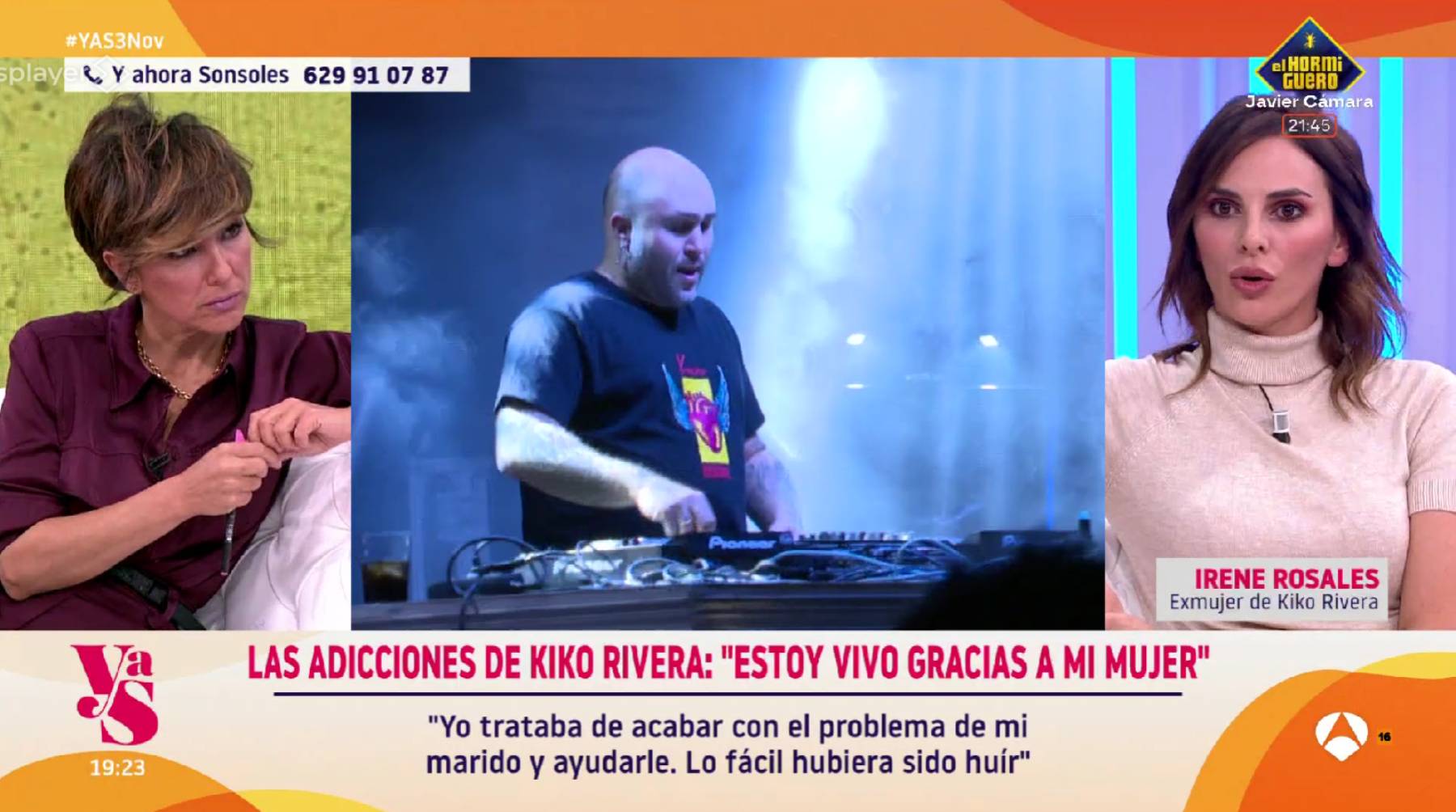 Irene Rosales en 'Y ahora Sonsoles'. (Foto: Antena 3)