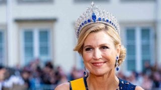 Máxima de Holanda con la tiara de zafiros. (Foto: Gtres)