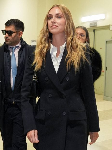 Chiara Ferragni en el tribunal de Milán. (Foto: Gtres)