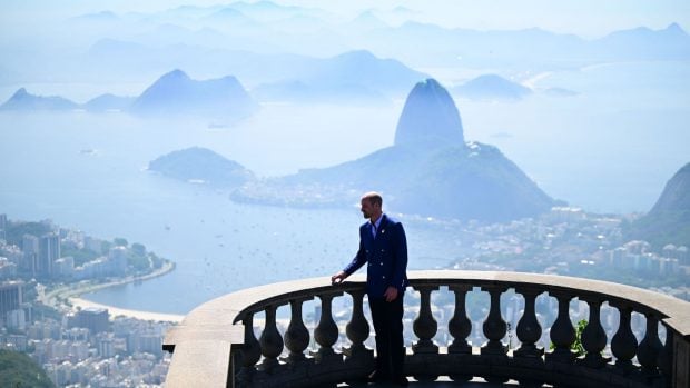 El príncipe Guillermo durante su visita a Río de Janeiro. (Foto: Gtres)