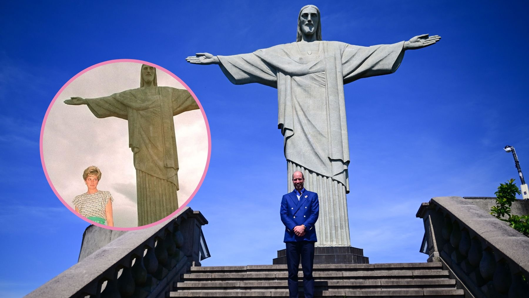 El príncipe Guillermo recrea la imagen más icónica de Lady Di durante su viaje a Brasil