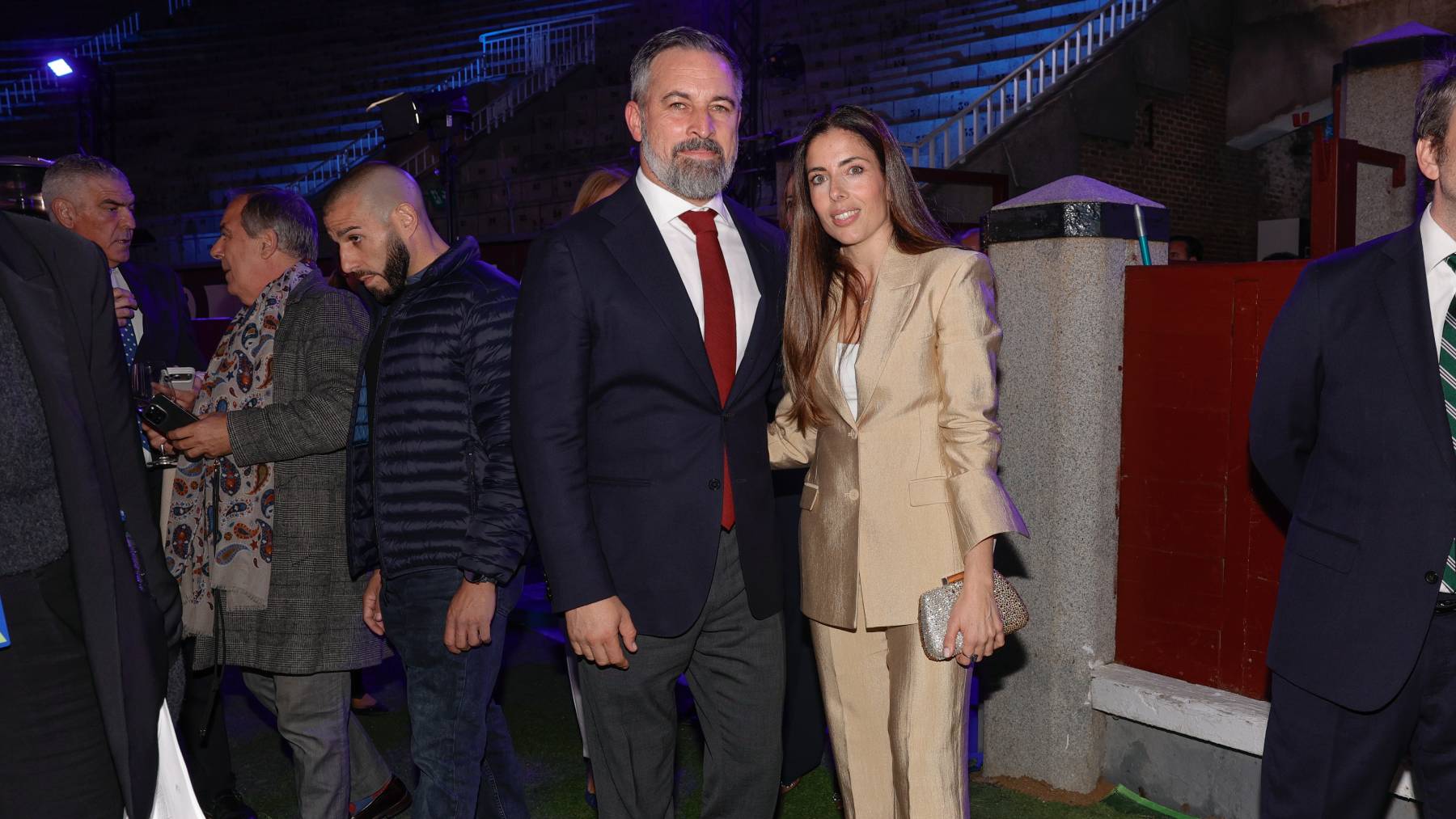 Santiago Abascal y Lidia Bedman en la fiesta. (Foto: Gtres)