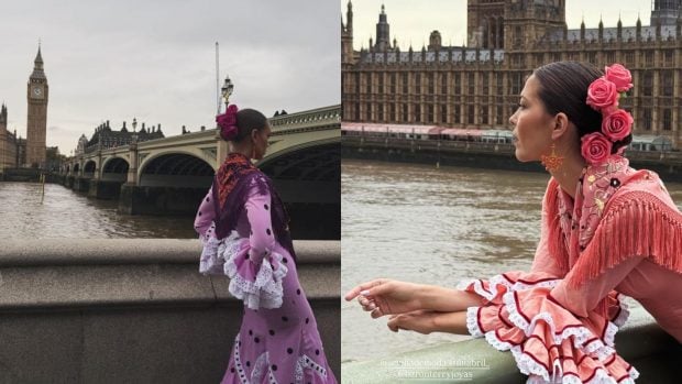 La diseñadora ha aprovechado su viaje a Londres para hacer un 'shooting'. (Fotos: Redes Sociales)
