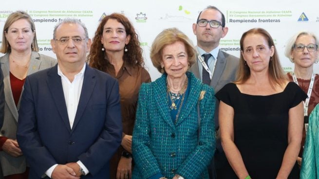 La Reina Sofía durante el Congreso Nacional de Alzheimer. (Foto: Casa Real)