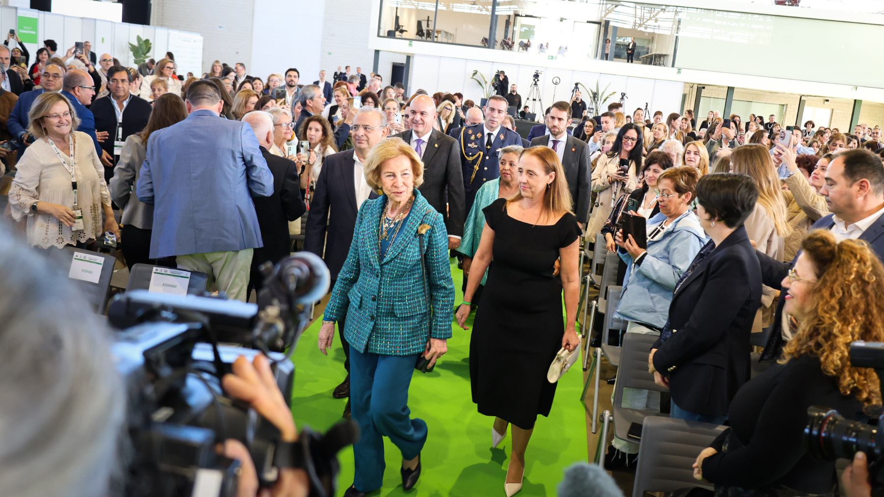 La Reina Sofía en un acto en Ibiza. (Foto: Gtres)
