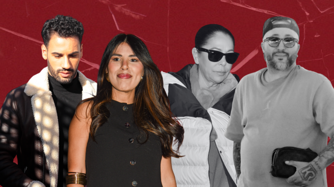 Asraf Beno, Isa Pantoja, Isabel Pantoja y Kiko Rivera. (Foto: Gtres)