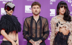 Rosalía, Dani Fernández y Aitana en 'Los 40 Music Awards 2025'. (Foto: Gtres)