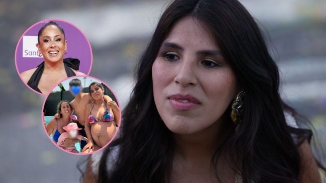 Montaje Isa Pantoja, Anabel Pantoja y la fotografía con la que la ha felicitado. (Fotos: Gtres y redes sociales)