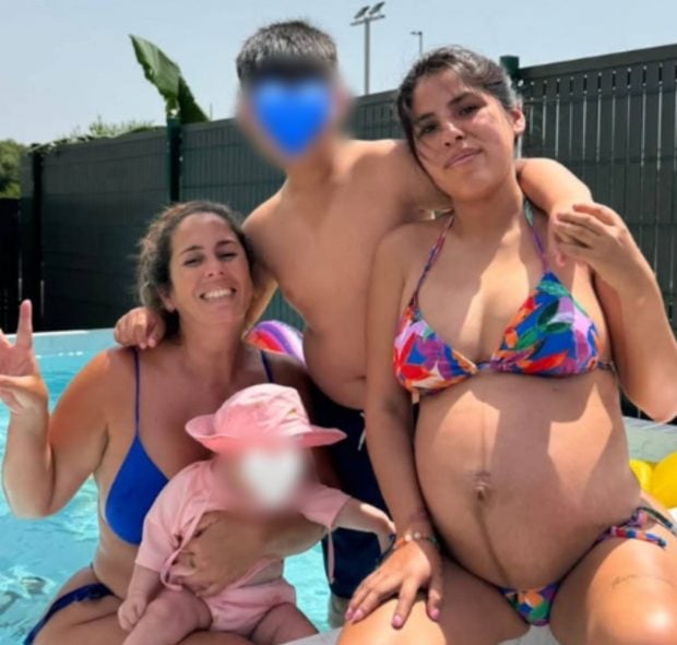 Anabel Pantoja, la pequeña Alma, Albertito e Isa Pantoja. (Foto: Instagram)