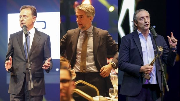 Matías Prats, Carlos Franganillo y Josep Pedrerol. (Fotos: Gtres)