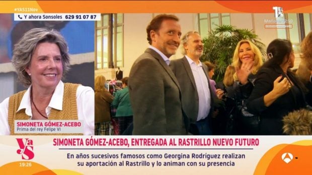 Simoneta Gómez-Acebo en el plató de 'Y ahora Sonsoles'. (Foto: Gtres)