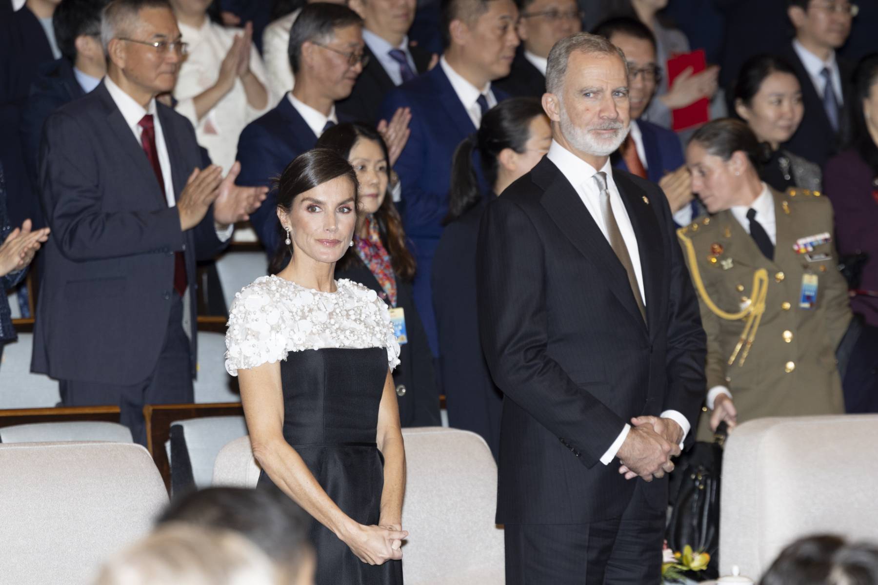 Los Reyes Felipe y Letizia en Pekín. (Foto: Gtres)
