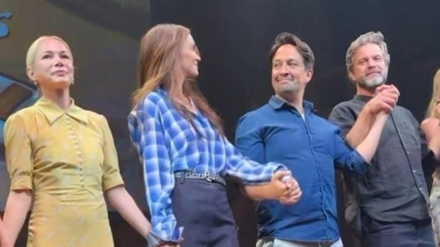 Elenco de 'Dawson Crece' durante el reencuentro. (Foto: Gtres)