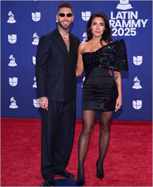 Sergio Ramos y Pilar Rubio en los Grammy Latino 2025. (Foto: Gtres)