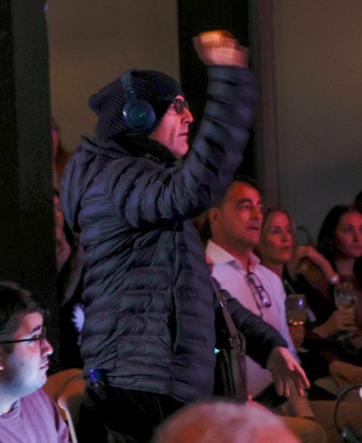 El tío de Luis Rubiales durante la agresión. (Foto: Gtres)