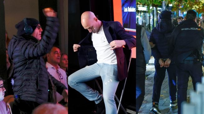 La secuencia de la agresión con un huevo a Luis Rubiales. (Fotos: Gtres)