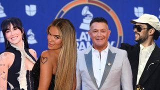 Aitana, Karol G, Alejandro Sanz y Bad Bunny en los Latin Grammy 2025. (Foto: Gtres)