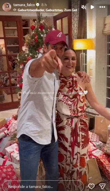 Tamara Falcó y Fernando Verdasco en un video. (Foto: Instagram)