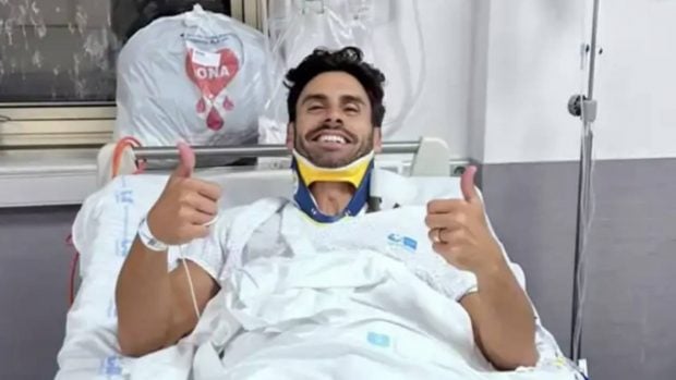 Noel Bayarri en el hospital. (Foto: Instagram)