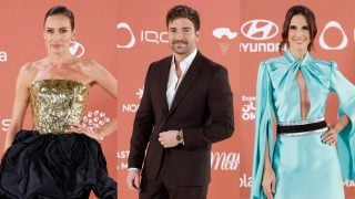 Nieves Álvarez, Pablo Alborán y Nuria Fergó en los Premios Madame Figaro 2025. (Foto: Gtres)