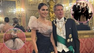 Adriana Abascal abre el álbum de fotos de la cena de gala en Florencia. (Fotos: Redes Sociales)