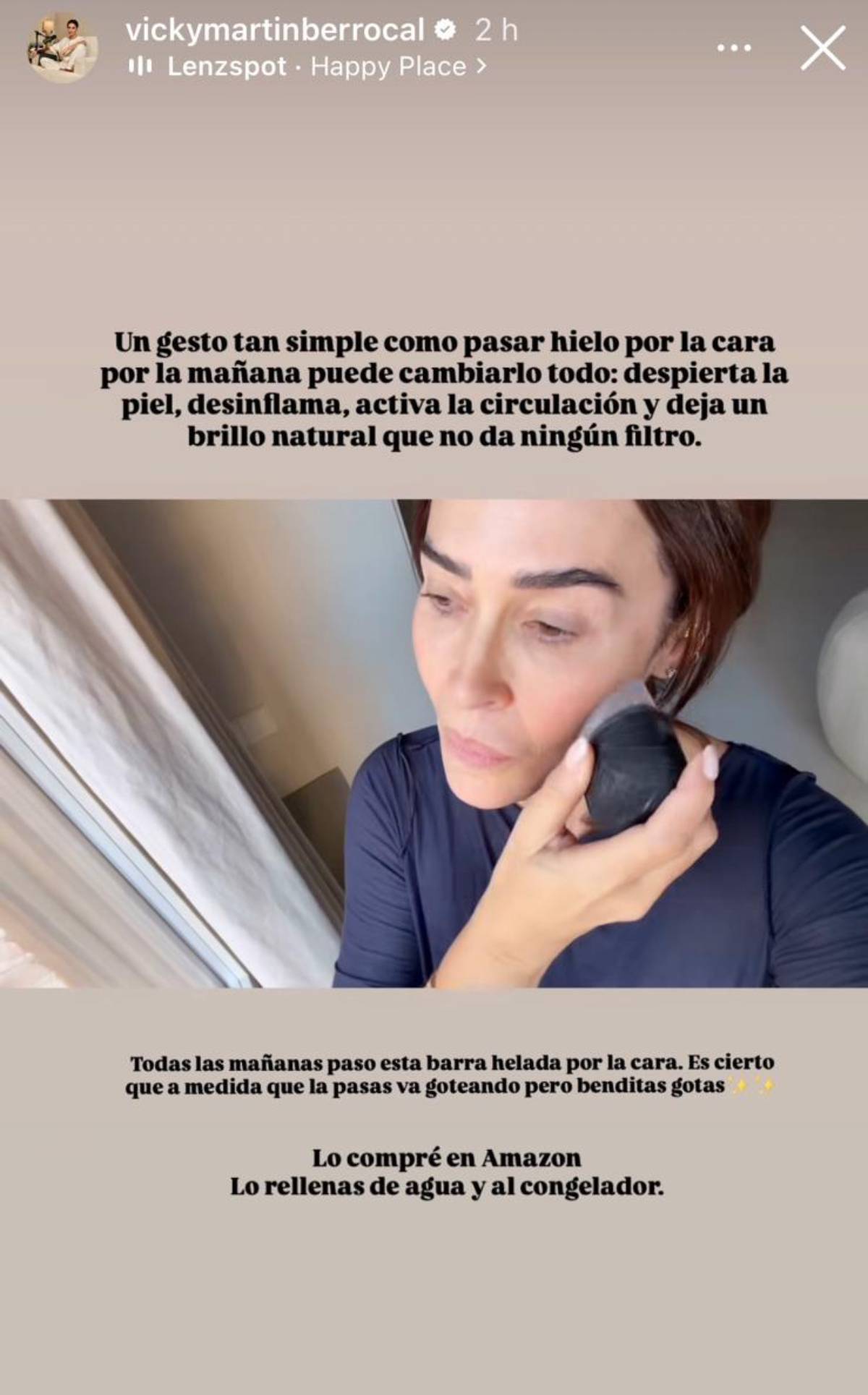 Ice roller o barra de hielo facial reutilizable. (Foto: Redes Sociales)