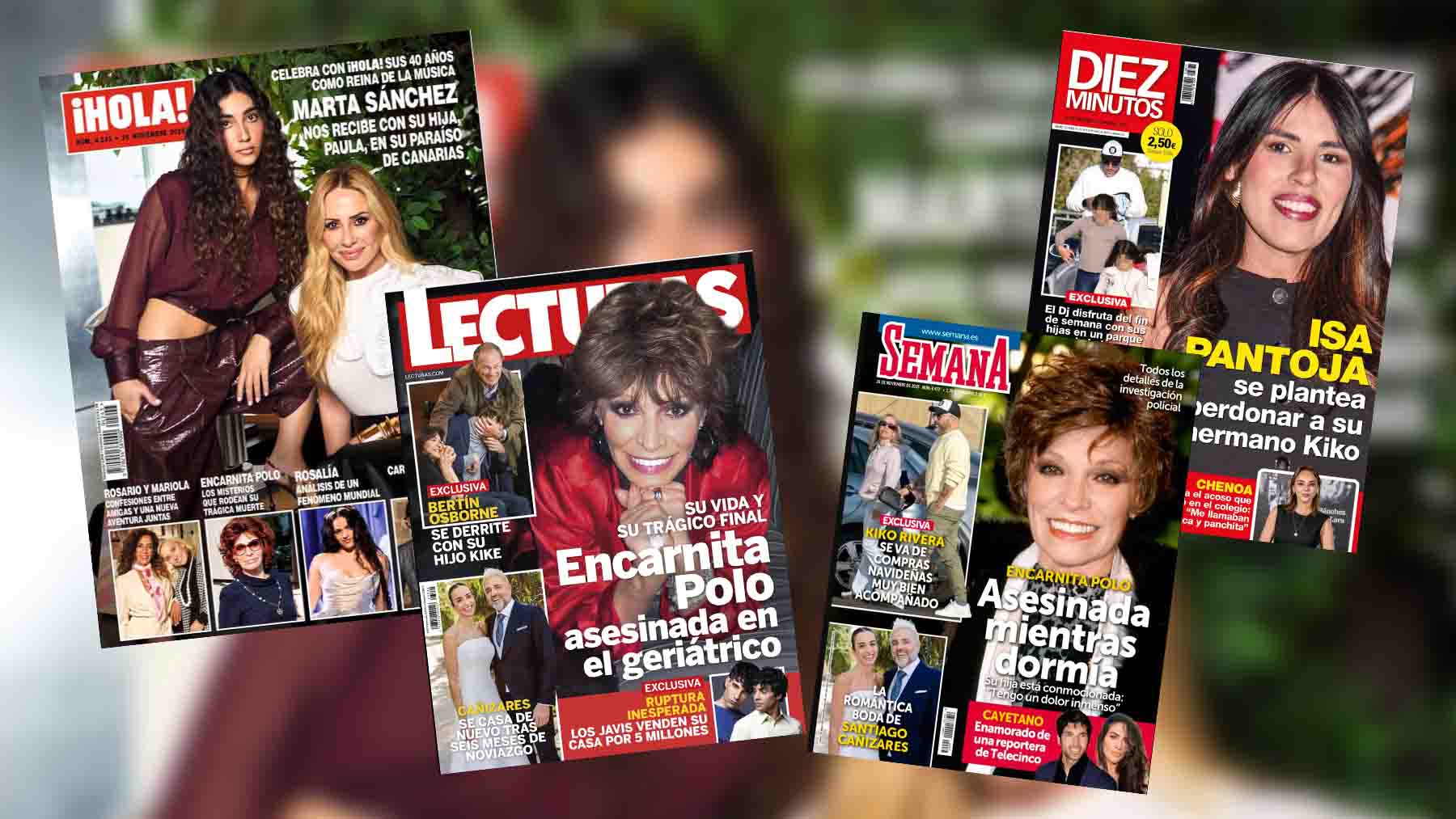 Portadas de revistas: la muerte de Encarnita Polo y la boda sorpresa de Luis Medina