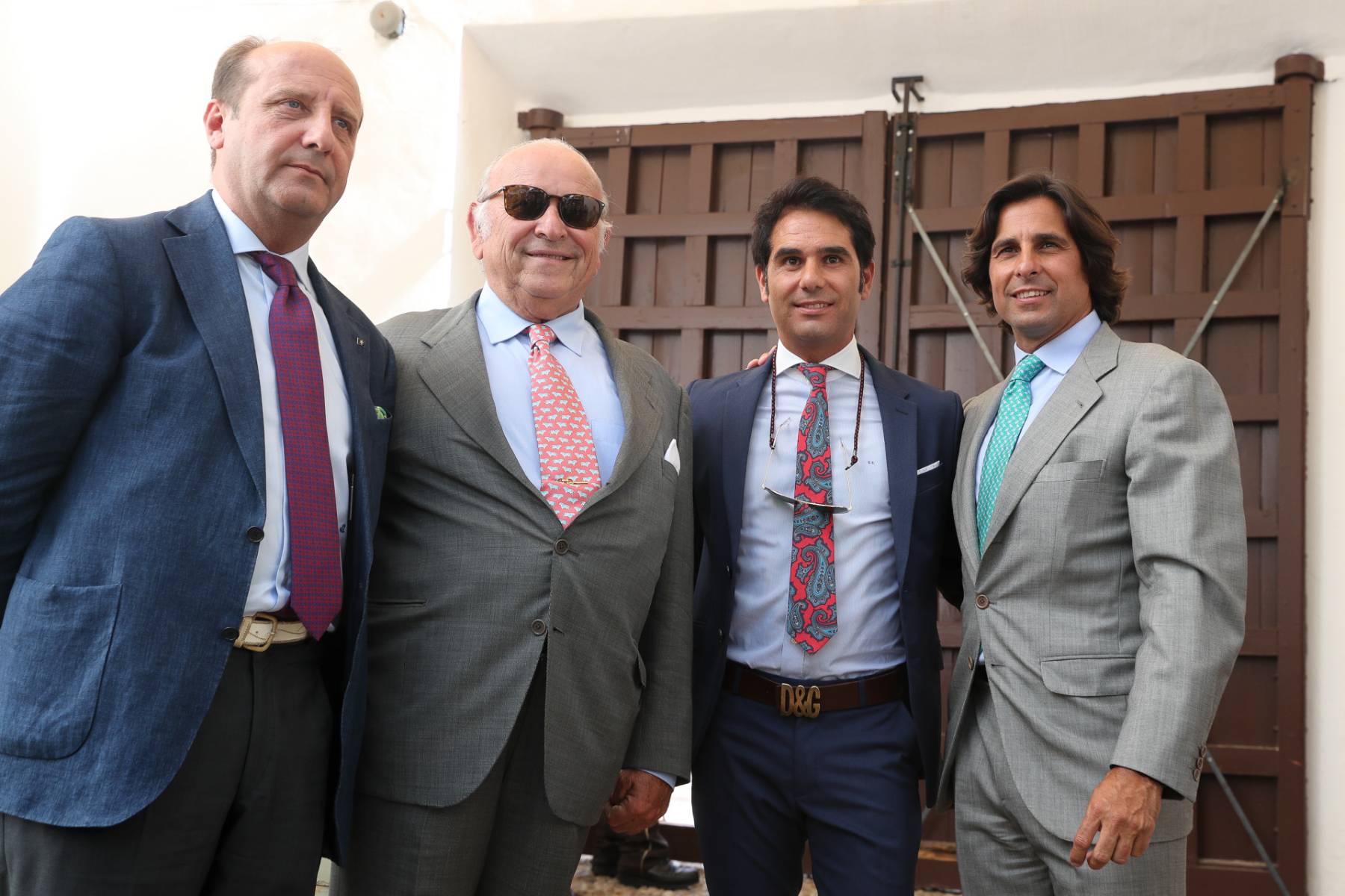 El torero Francisco Rivera Ordoñez y el rejoneador Álvaro Domecq Romero durante la 62 edición de la corrida Goyesca de Ronda perteneciente a la Feria de Pedro Romero 2018. (Foto: Gtres)