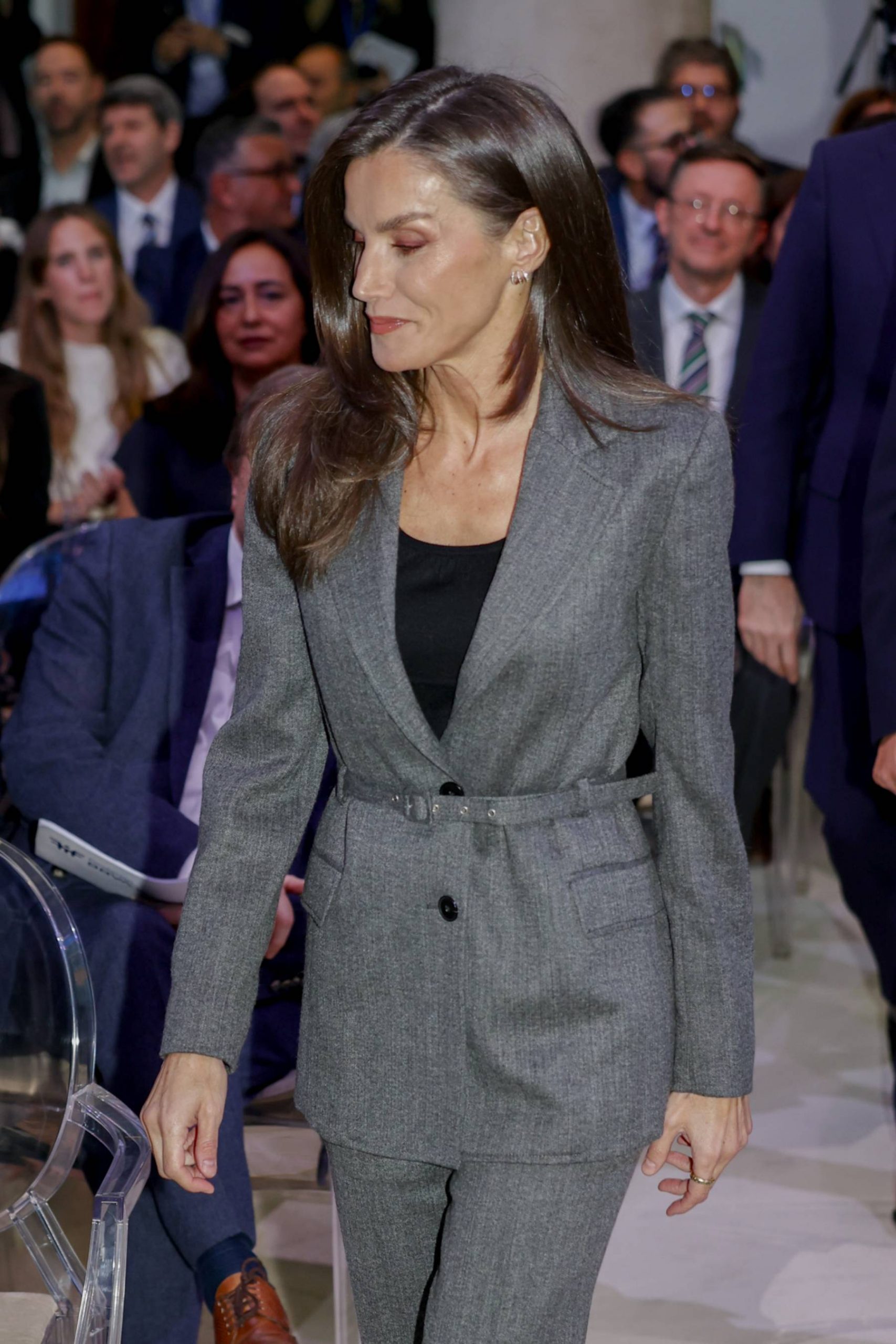 La Reina Letizia en un acto oficial en Madrid. (Foto: Gtres)