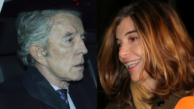 Alfonso Díez y Xandra Falcó en el aniversario de la muerte de Cayetana Fiz-James Stuart. (Foto: Gtres)